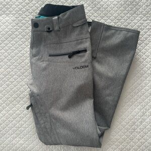 Volcom Heather Gray Stretch Snow Pants - Size S
